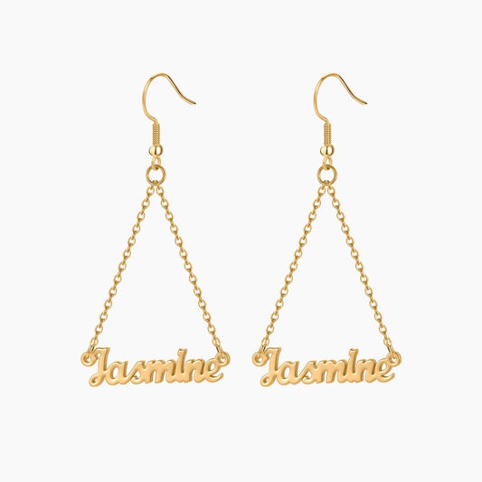 Aleyna Name Dangle Earrings