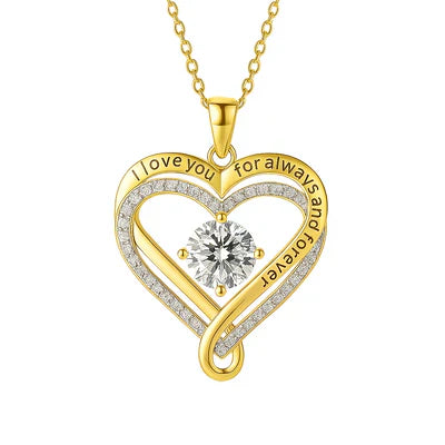 ODALIT-Engraved Heart Necklace for Wife