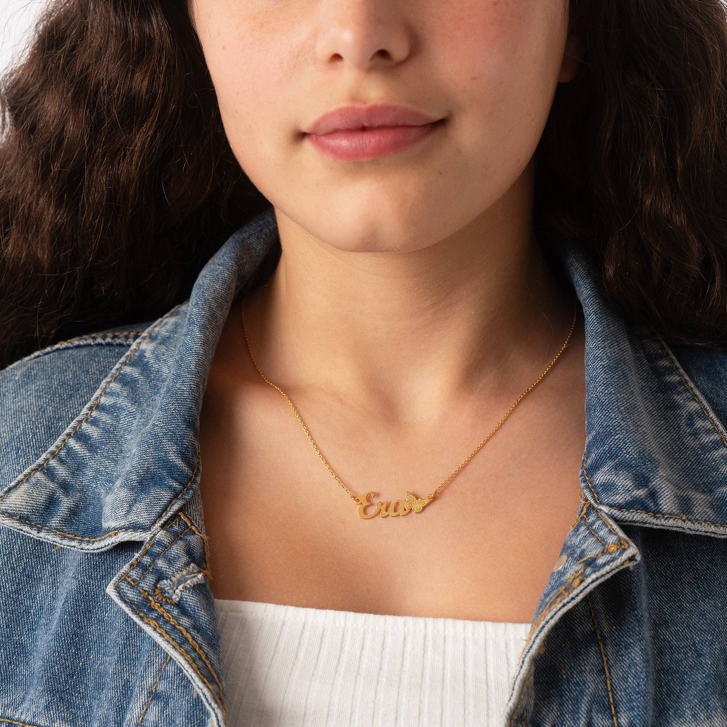 Amelia Butterfly Name Necklace