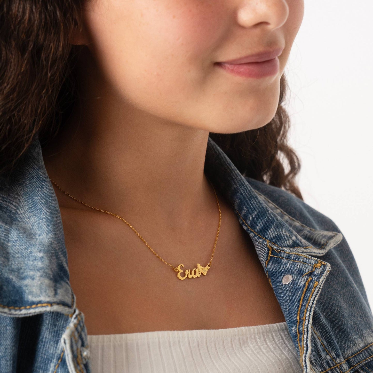 Amelia Butterfly Name Necklace