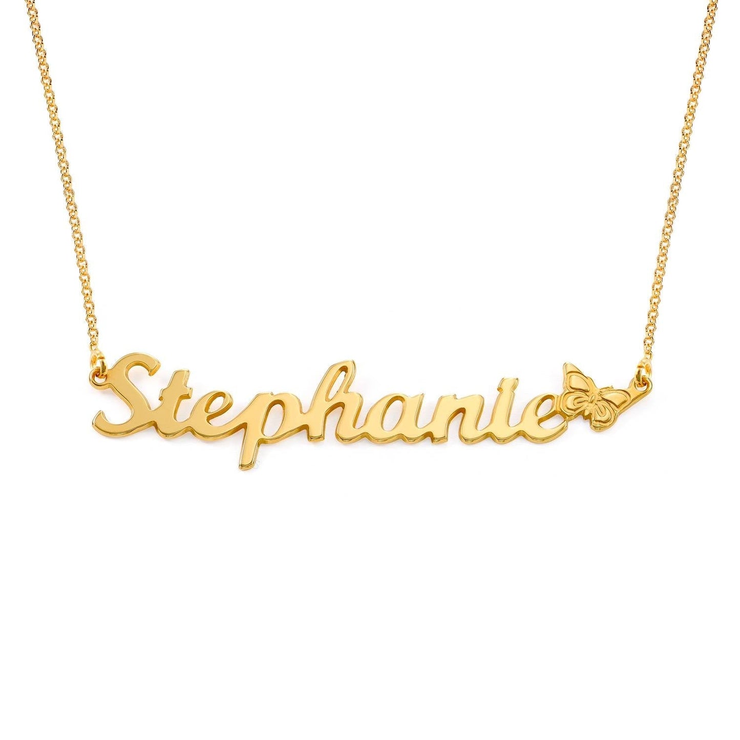 Amelia Butterfly Name Necklace